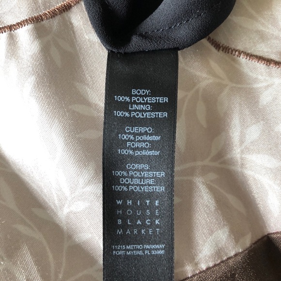 White House Black Market Dressy Black Top - Picture 8 of 9